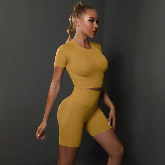 High Waist Peach Booty two-piece set