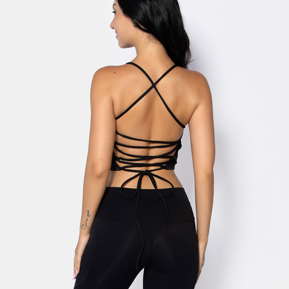 Strapped Up Backless Top