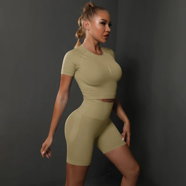 High Waist Peach Booty two-piece set