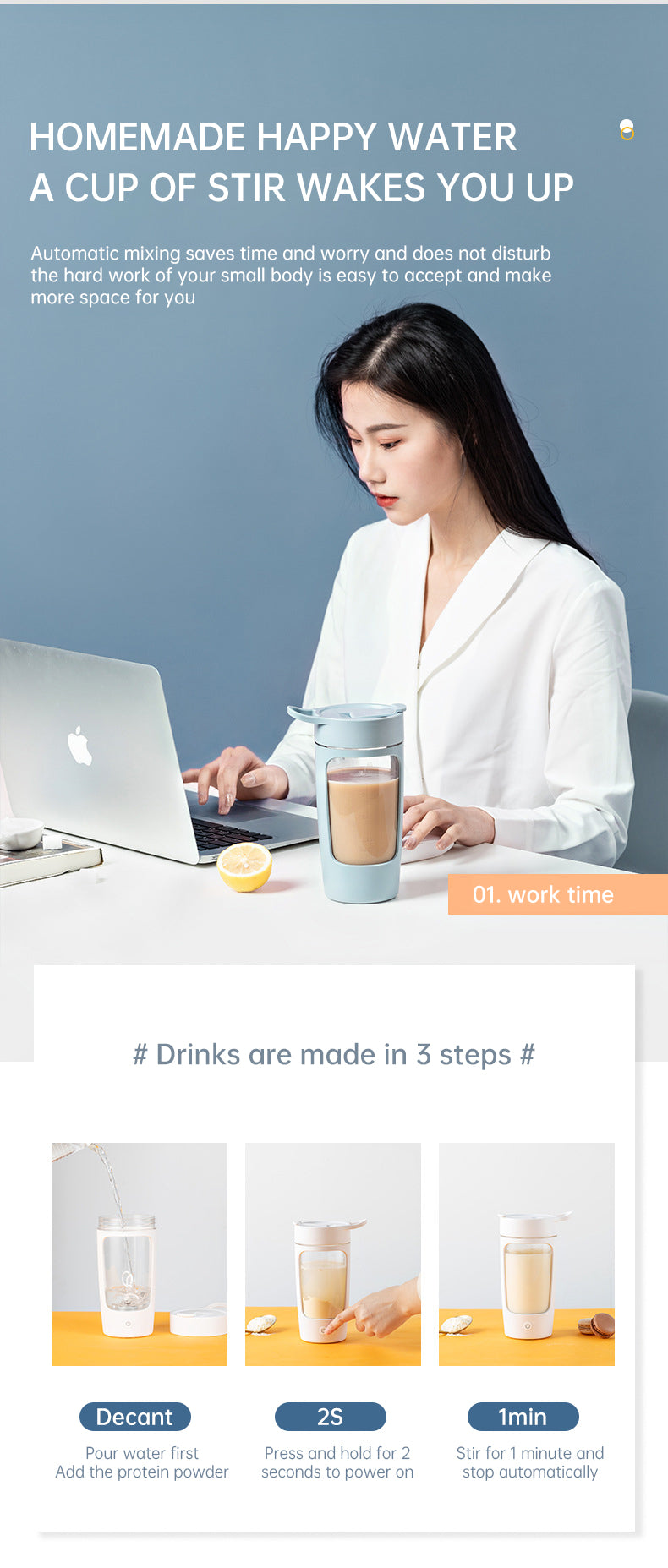 Smoothie Queen portable blender bottle