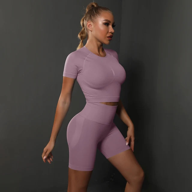 High Waist Peach Booty two-piece set